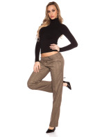 Sexy KouCla pants in square look with glitter