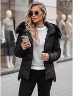 Kurtka damska zimowa FIXMIX pikowana z kapturem czarna FashionStreet TY4672 Kurtka damska zimowa FIXMIX pikowana z kapturem czarna FashionStreet TY4672