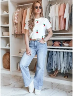 Dámské tričko bílé model 21988843 - Dstreet