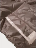 Tmavě béžová dámská bunda se stahujícími šňůrkami na bocích S'West (B8235-101) Tmavě béžová dámská bunda se stahujícími šňůrkami na bocích S'West (B8235-101)