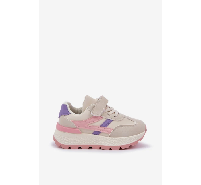 Dětské Tenisky Na Suchý Zip Růžové model 21671421 - Boto