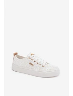 Dámské tenisky s krajkou model 22102739 Bílé - Lee Cooper Dámské tenisky s krajkou model 22102739 Bílé - Lee Cooper