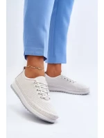 Dámské kožené sportovní boty tenisky bílé Lalnai Dámské kožené sportovní boty tenisky bílé Lalnai