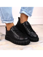 Big Star W INT1919 černé boty na platformě Big Star W INT1919 černé boty na platformě