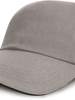 Result Headwear RC 024XP 6 panelová nízkoprofilová sandwich kšiltovka 28.24XP grey/black