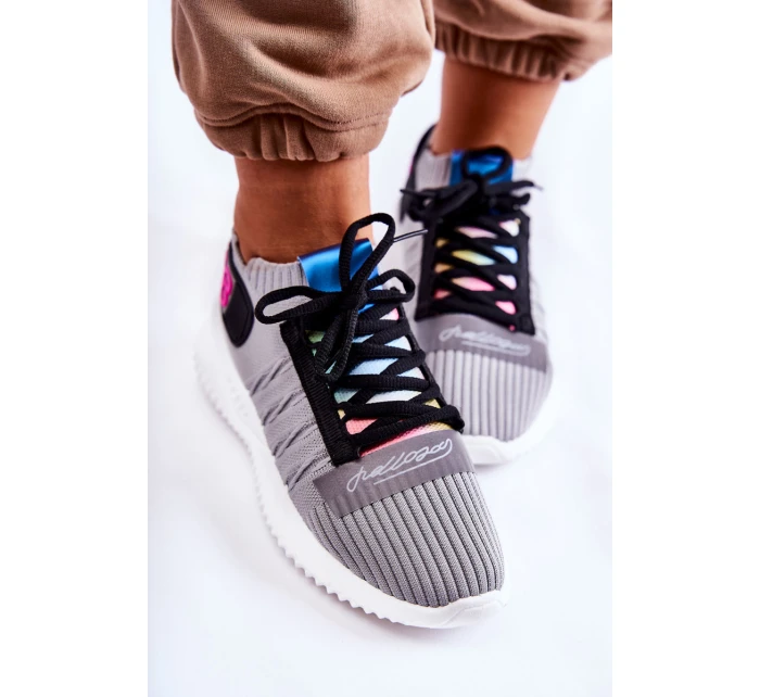 Dámská sportovní obuv nazouvací šedá Klayra Dámská sportovní obuv nazouvací šedá Klayra