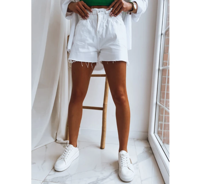 Dámské džínové šortky CHLOE white FashionStreet SY0296