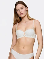 Dámská podprsenka Body Make-Up Illusion Lace Dirndl - WHITE - ecru 00GZ - TRIUMPH