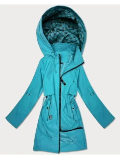 Prosta kurtka damska na podszewce Goodlookin niebieska (KK60409-3#)