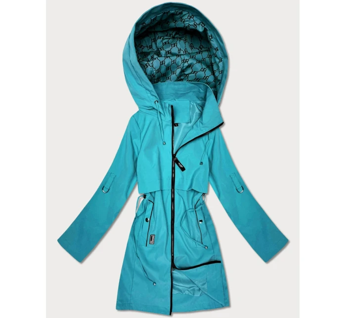 Prosta kurtka damska na podszewce Goodlookin niebieska (KK60409-3#)