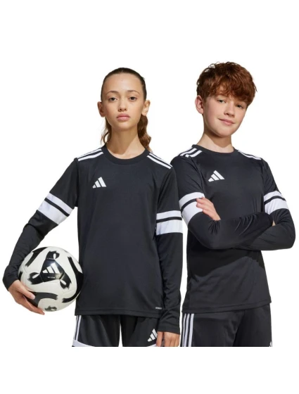 Dětský dres adidas Squadra 25 s dlouhým rukávem černobílý JJ0047