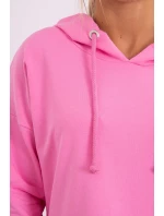 Šaty s kapucí a delšími zády světle růžové Šaty s kapucí a delšími zády světle růžové