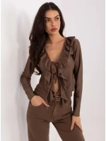 Bluzka IT BZ model 21788983 brązowy - FPrice Bluzka IT BZ model 21788983 brązowy - FPrice