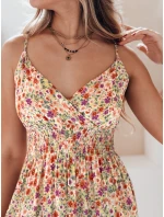 FLORALUSH květinové červenofialové maxi šaty FashionStreet EY2637