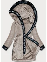 Tenká béžová dámská bunda s ozdobnou lemovkou (B8145-12) Tenká béžová dámská bunda s ozdobnou lemovkou (B8145-12)