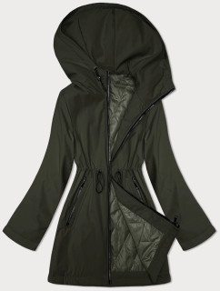 Tenká bunda v khaki barvě s kapucí S'West (B8236-11)