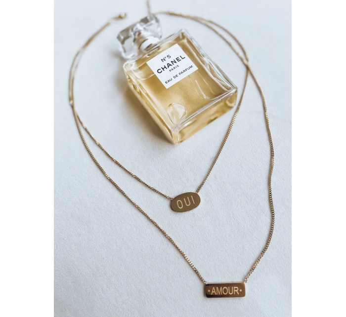 AMOUR zlatý náhrdelník FashionStreet IY0085