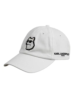 Kšiltovka Karl Lagerfeld Paris Choupette Strapback, bílá – L5WH7944 wht