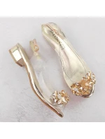 Dámské ažurové sandály béžové model 21904482 - Sabatina