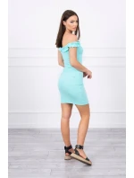 Španělské šaty s volánky mint Španělské šaty s volánky mint