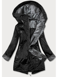 Černá dámská bunda s ozdobnými manžetami model 17784540 - S'WEST