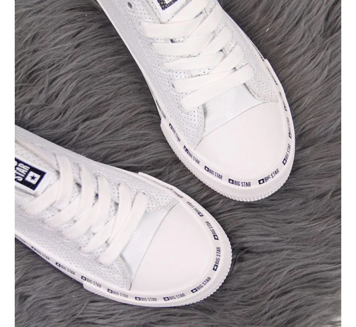 Big Star W FF274024 bílé prolamované nízké tenisky