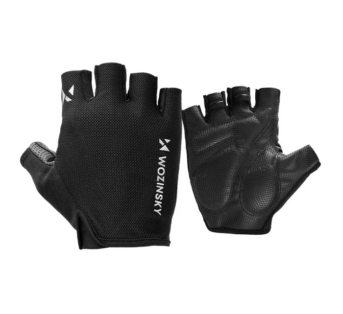 Cyklistické rukavice Wozinsky WRR-01L velikost L - černé