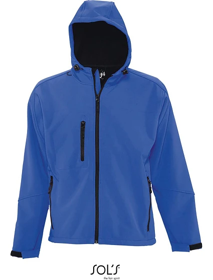 SOL'S Men Pánská 3-vrstvá softshellová bunda s kapucí royal blue model 22523695 SOL'S Men Pánská 3-vrstvá softshellová bunda s kapucí royal blue model 22523695