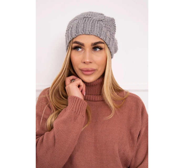 Fleecová čepice  šedá model 18750503 - K-Fashion