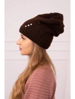Dámská čepice Klarysa K394 hnědá Dámská čepice Klarysa K394 hnědá
