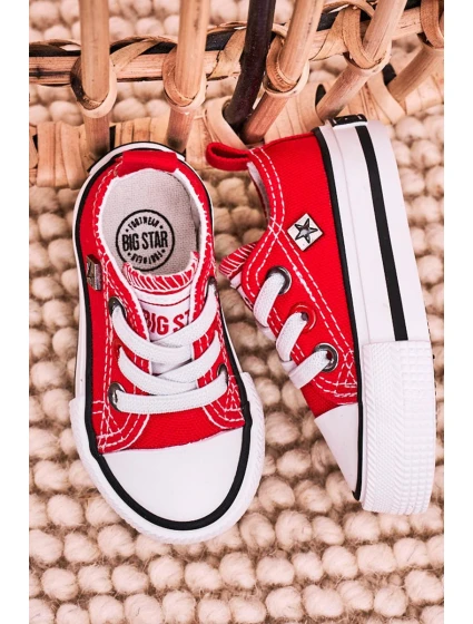 Dětské Klasické Tenisky Nízké BIG STAR model 21545379 červené - Big Star Shoes