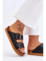 Klasické dámské pantofle Big Star model 21610501 Černé - Big Star Shoes Klasické dámské pantofle Big Star model 21610501 Černé - Big Star Shoes