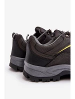Mužské sportovní trekové boty šedé model 21639356 - Boto