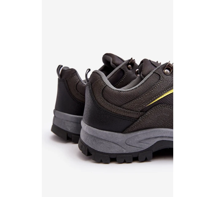 Mužské sportovní trekové boty šedé model 21639356 - Boto