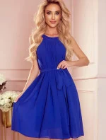 Dámské šaty 350-9 ALIZEE modrá - NUMOCO