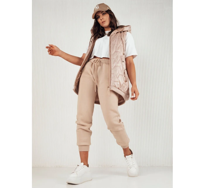 Dámská prošívaná vesta COLINE zlatá FashionStreet TY4117 Dámská prošívaná vesta COLINE zlatá FashionStreet TY4117