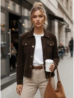 Dámská semišová bunda coffee FashionStreet TY5583