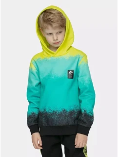 Chlapecká bavlněná mikina s kapucí 4F 4FJWSS25TSWSM2339-90A