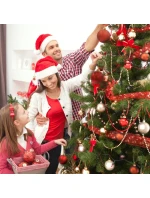 DEKORATIVNÍ PLASTOVÁ CETKA 12KS 60MM ČERVENÁ