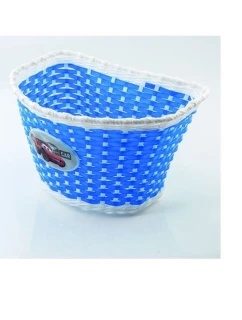 Přední plastový košík na kolo pro dítě modrý