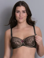 Fleur podprs. na kojení s kost. s kosticí 5053 black - Anita Maternity