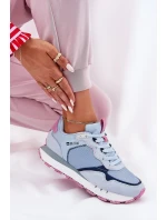 Semišové Lehká Sportovní Obuv Dámská Big Star model 21690804 HIPOLY SYSTEM Modrá - Big Star Shoes Semišové Lehká Sportovní Obuv Dámská Big Star model 21690804 HIPOLY SYSTEM Modrá - Big Star Shoes