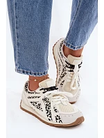 Kožené Semišové Dámské Tenisky Big Star model 22074797 Bílé - Big Star Shoes