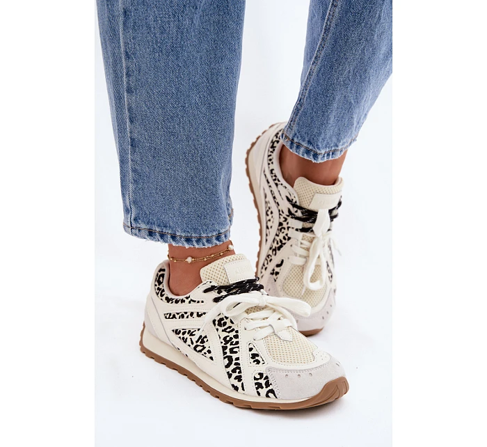 Kožené Semišové Dámské Tenisky Big Star model 22074797 Bílé - Big Star Shoes