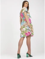 Šaty DHJ SK 15836.51 bílá a modrá