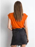 T shirt RV TS model 21185750 ciemny pomarańczowy - FPrice T shirt RV TS model 21185750 ciemny pomarańczowy - FPrice