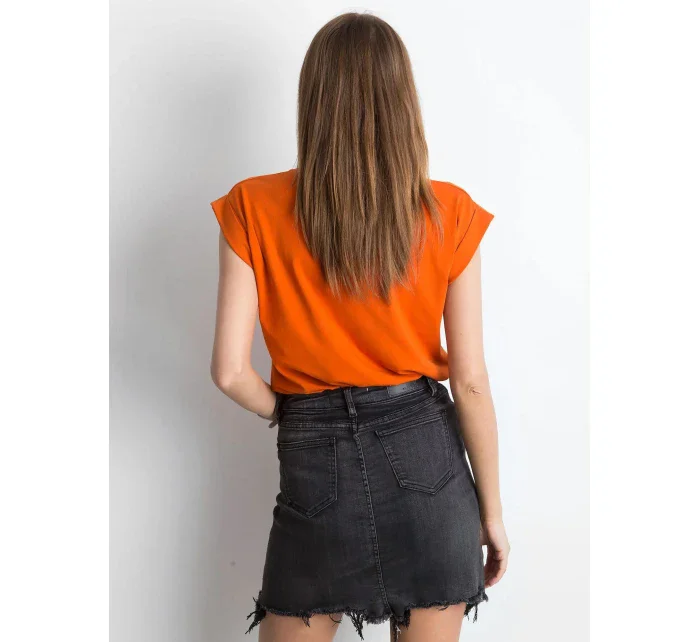 T shirt RV TS model 21185750 ciemny pomarańczowy - FPrice T shirt RV TS model 21185750 ciemny pomarańczowy - FPrice