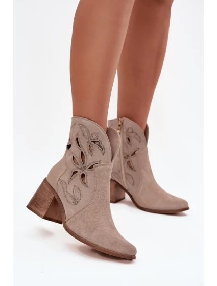 Boty na podpatku  model 222962 Step in style