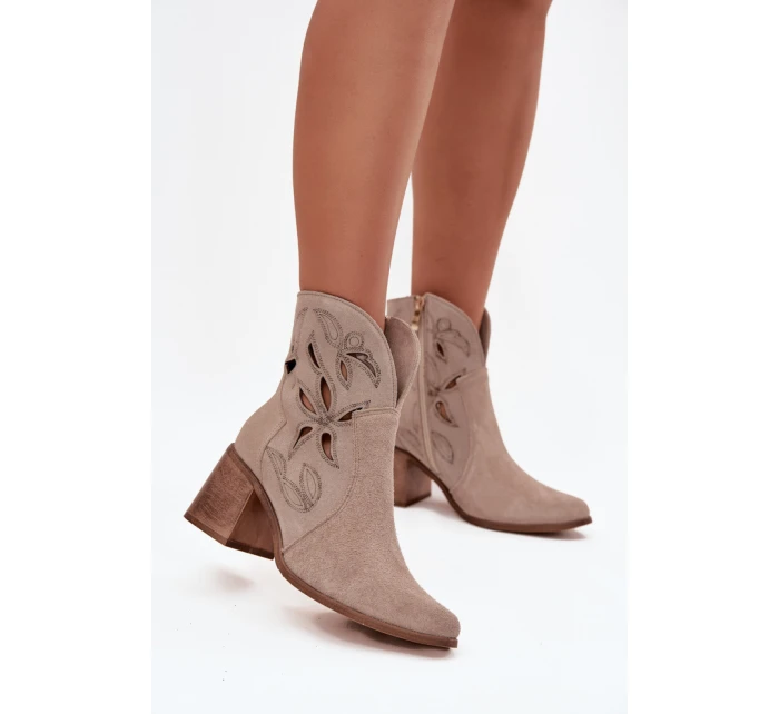 Boty na podpatku  model 222962 Step in style