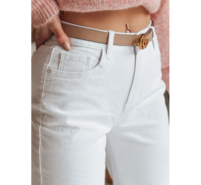 Dámské široké džíny DELUSSIA white FashionStreet UY2671